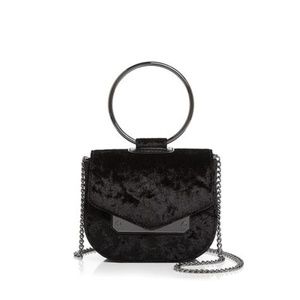 Nasty Gal Ring Leader Velvet Crushed Bag/Crossbody